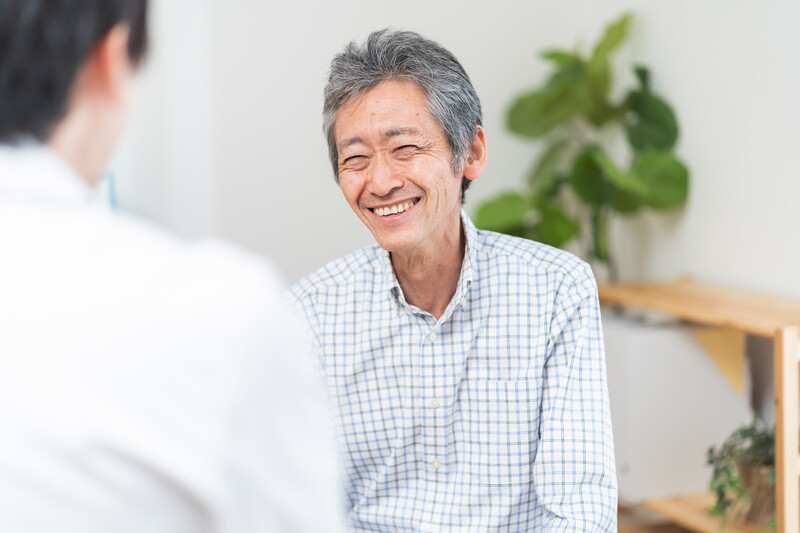 患者様と医師が話している様子